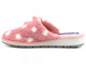 Miękkie kapcie, bambosze damskie w groszki - INBLU URSULA, różowe