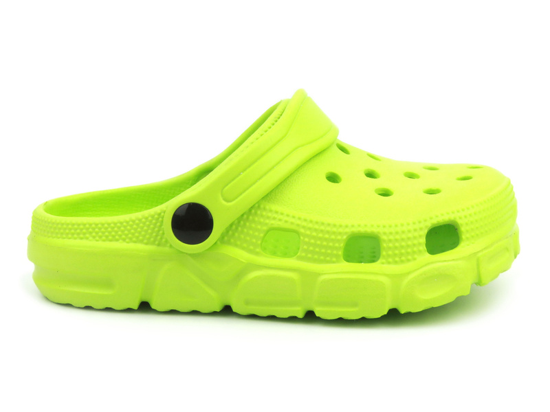 Klapki dziecięce, clogsy jasnozielone Realpaks D-301