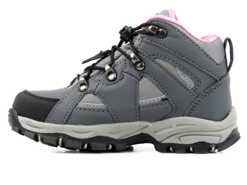 Trekkingi, buty zimowe dziecięce z membraną - VEMONT 5A6048C, szare