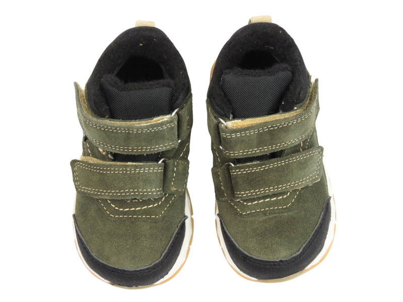 Trzewiki, półbuty dziecięce na rzepy - Jamet 1125, zielone