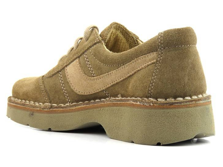 Półbuty męskie młodzieżowe ze skóry naturalnej - HELIOS 607, brązowe