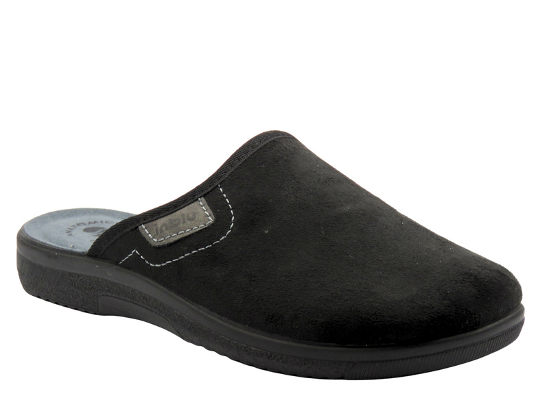 Kapcie męskie z miękką wkładką, Inblu DG-82U czarne