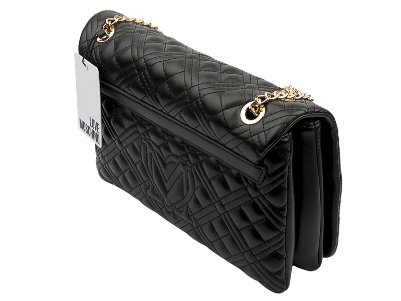  Pikowana torebka damska czarna Love Moschino JC4014PP0LLA0000
