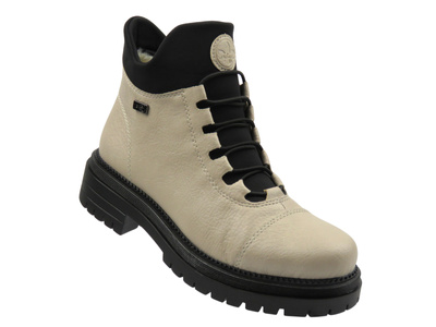 Wygodne botki damskie Rieker Y3163-60, beżowe