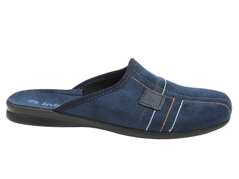 Kapcie Męskie Z Miękką Wkładką INBLU OG-2D Granatowe Wsuwane