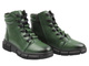 Skórzane botki damskie zielone Cambell 25-40320
