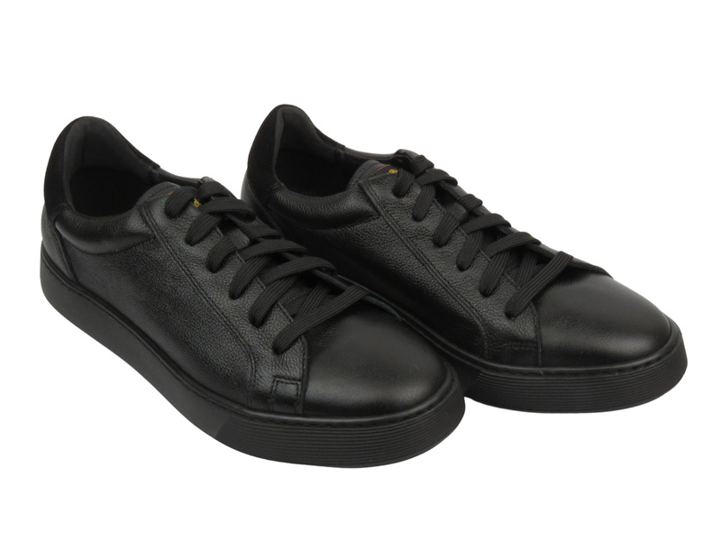 Skórzane półbuty męskie Eksbut 2G-7263-L92, czarne