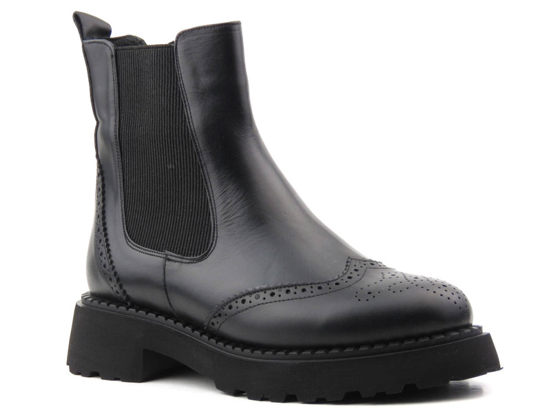 Wysokie botki damskie ocieplane - VENEZIA 03960014D, czarne