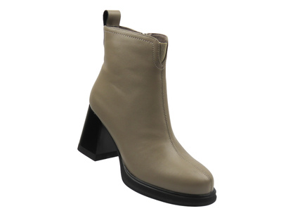 Botki damskie Cambell 25-60304, beżowe