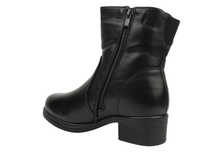 Ocieplane botki damskie - Vinceza 85152, czarne