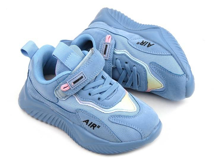Sneakersy, buty sportowe dla dziewczynki - AMERICAN CLUB BS 22/22, niebieskie