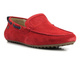 Skórzane mokasyny męskie GOE JJ1N4039, czerwone