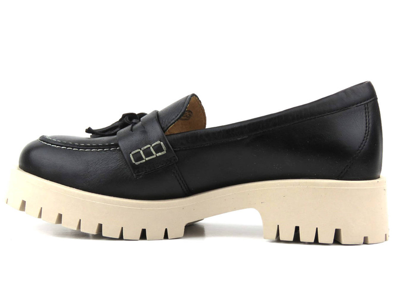 Półbuty, loafersy damskie MACIEJKA 05497-01, czarne