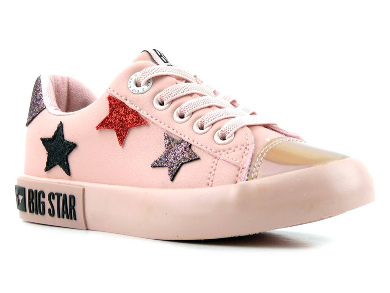 Buty sportowe dziecięce BIG STAR II374033, różowe w gwiazdki