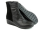 Wysokie botki damskie na koturnie 5 cm - COMFORTABEL 960020-01 czarne