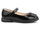 Lakierowane balerinki dziecięce z paskiem na rzep - WEESTEP R555954135, czarne