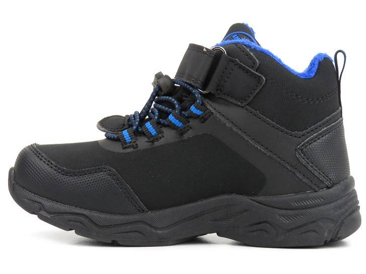 Śniegowce, trapery dziecięce - AMERICAN CLUB HL 28/22, czarne z niebieskim