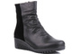 Wysokie botki damskie na koturnie 5 cm - COMFORTABEL 960020-01 czarne