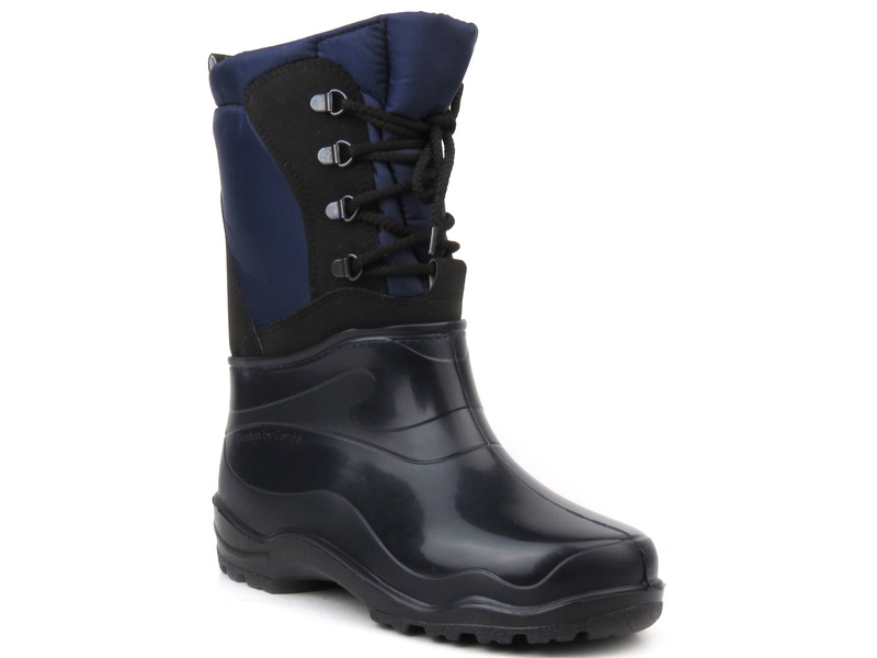 Wodoodporne śniegowce damskie z wełną - Łukpol Mount Black, granatowe