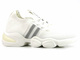 Sneakersy damskie z miękkiej tkaniny - GOE JJ2N4100, białe