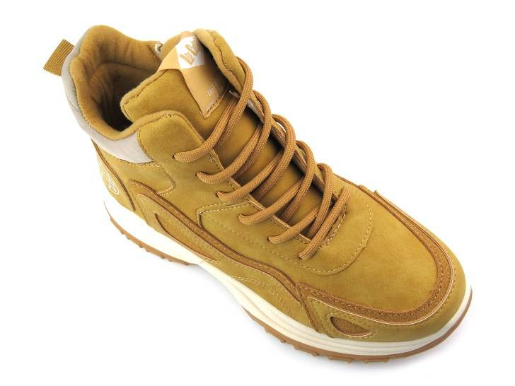 Trapery, śniegowce damskie na platformie - LEE COOPER LCJ-22-44-1354L, jasnobrązowe