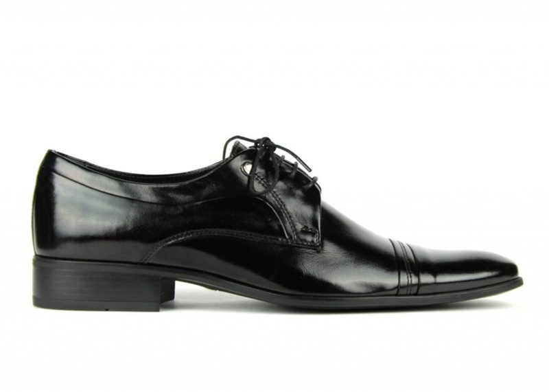 Skórzane półbuty męskie wizytowe Conhpol C-2510