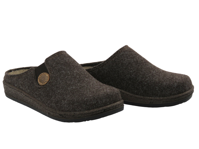 Wygodne kapcie damskie Befado 155D185, brązowe