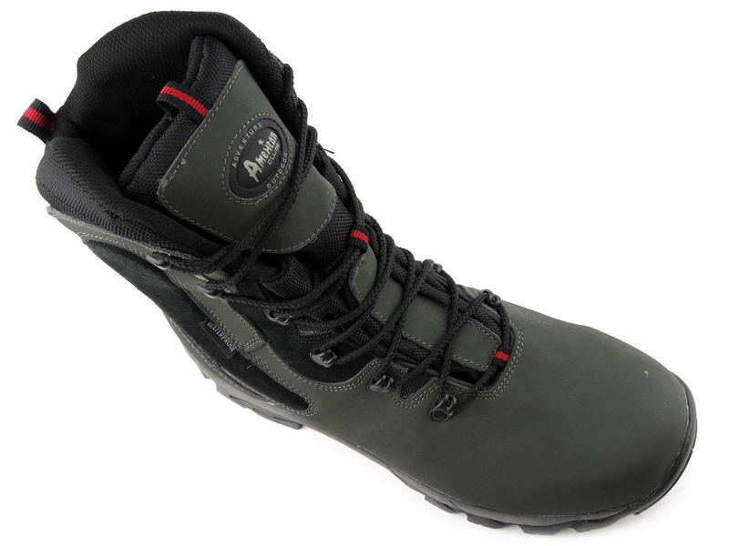 Śniegowce męskie AMERICAN CLUB 8908016, ciemnoszare