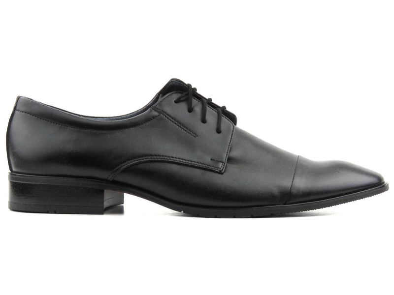 Eleganckie półbuty męskie Moskała (Rossi) 452, czarne