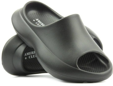 Klapki damskie piankowe - American Club NH155/24, czarne