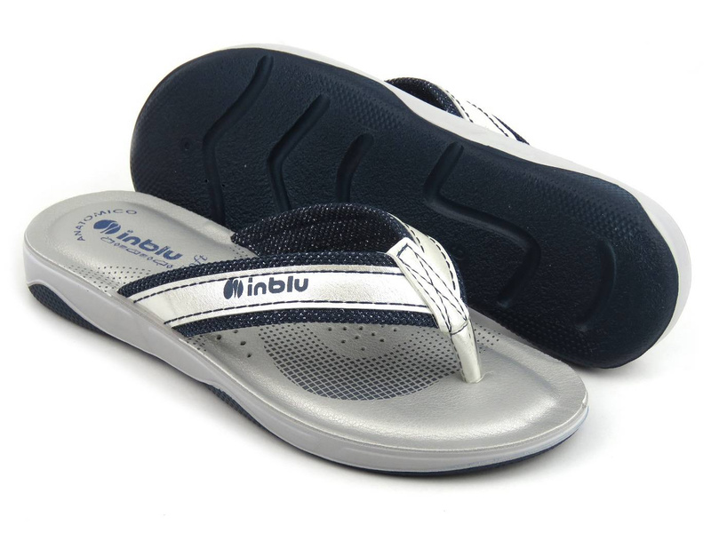 Sportowe japonki damskie - INBLU DD-07, granatowe