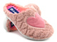 Miękkie kapcie damskie - INBLU EC-99,różowe z serduszkiem