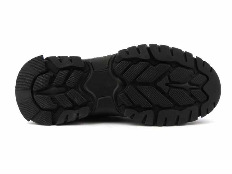 Sneakersy męskie na grubej podeszwie - JOHN DOUBARE H1706-W30-A59, czarne