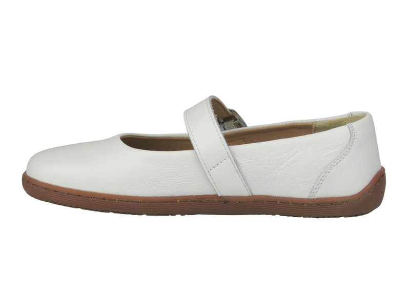Barefoot skórzane minimalistyczne półbuty Helios Komfort 471 białe