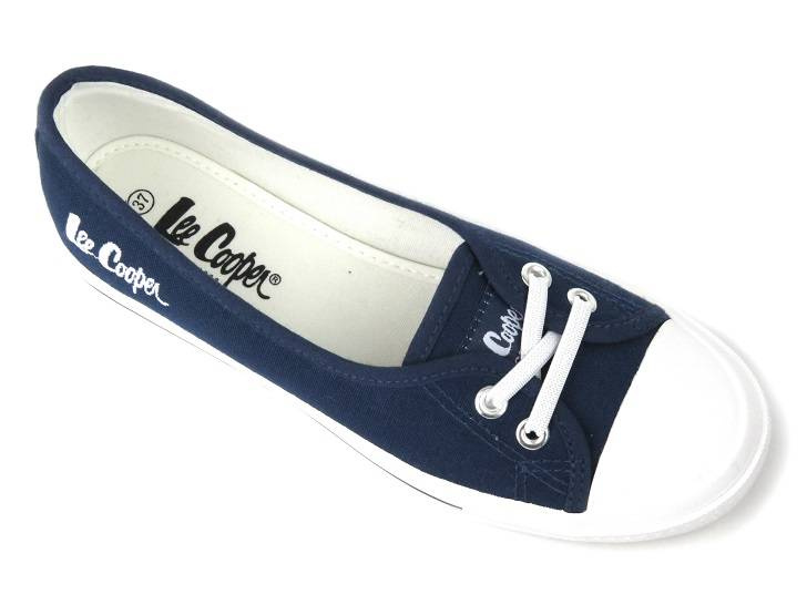 Trampki damskie a la balerinki - Lee Cooper LCW-23-31-1789L, granatowe