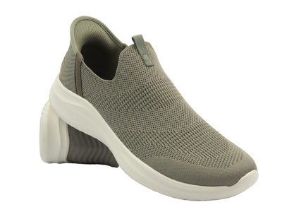 Komfortowe buty męskie sportowe khaki American Club  WT 237