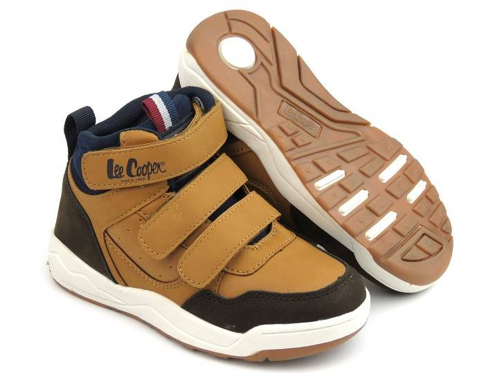 Buty sportowe dziecięce na jesień, zimę - LEE COOPER 22-29-1322K, camel