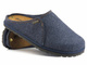 Filcowe kapcie męskie ze skórzaną wkładką - INBLU SI-20, granatowe