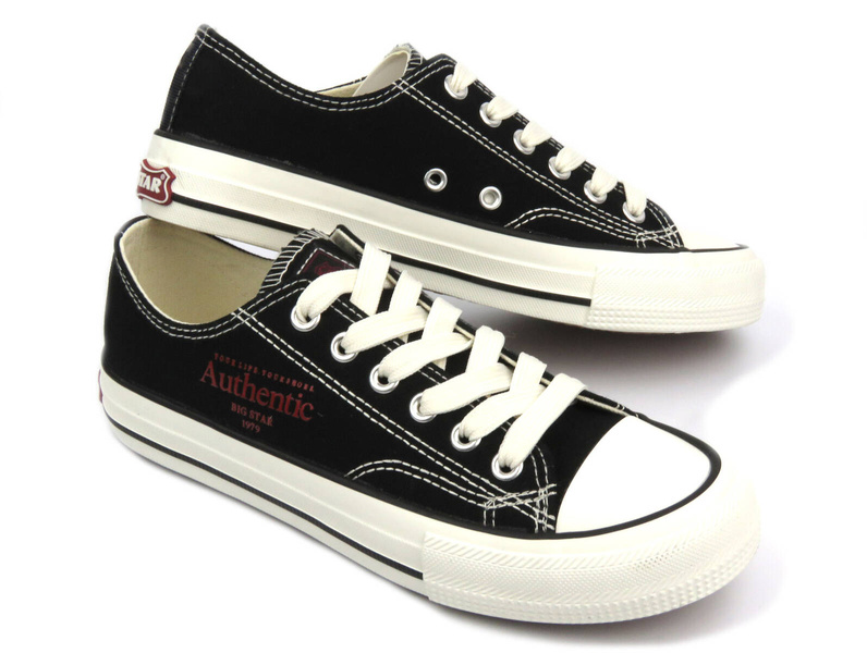 Trampki damskie przed kostkę - Big Star  NN274234, czarne