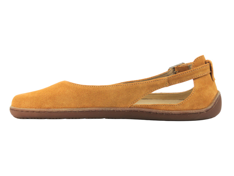 Barefoot skórzane minimalistyczne sandały damskie o podwyższonej tęgości H - Nika Komfort 1472, jasny brąz