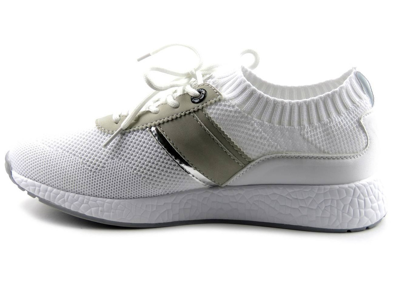 Przewiewne buty sportowe, sneakersy damskie Big Star HH274349, białe