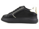 Czarne sneakersy damskie na platformie - INBLU IN001294