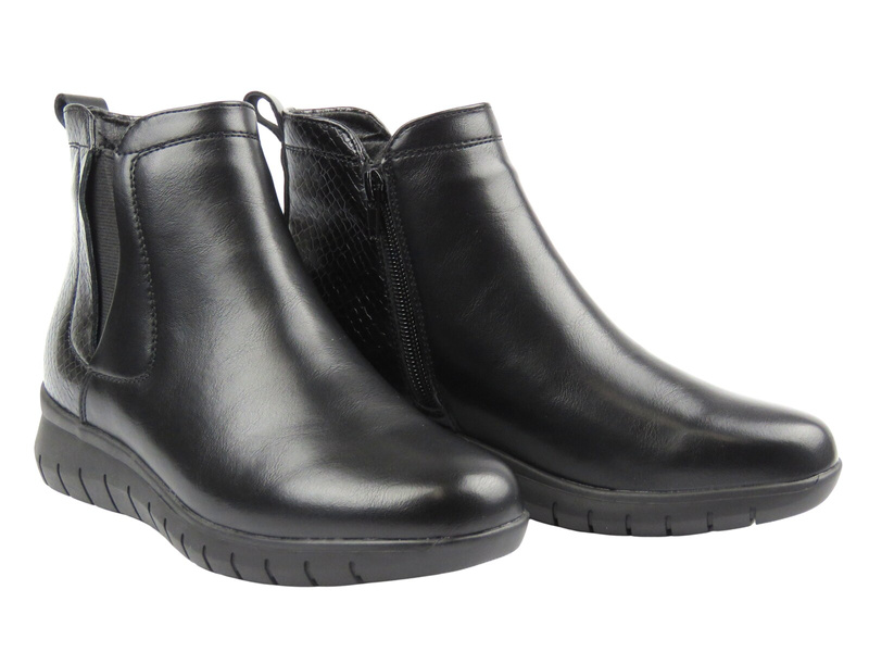 Wygodne botki damskie Sokolski H-139, czarne