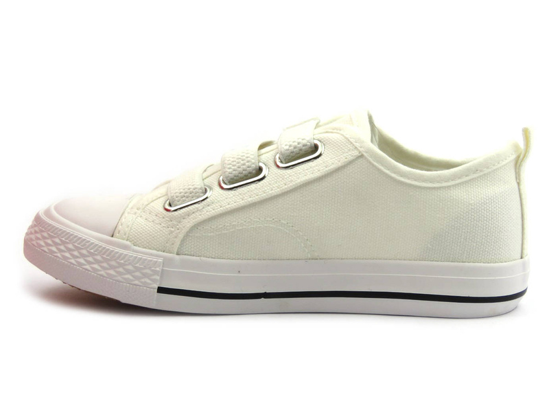 Trampki, buty sportowe dziecięce NEWS 21DZ35-3584, białe