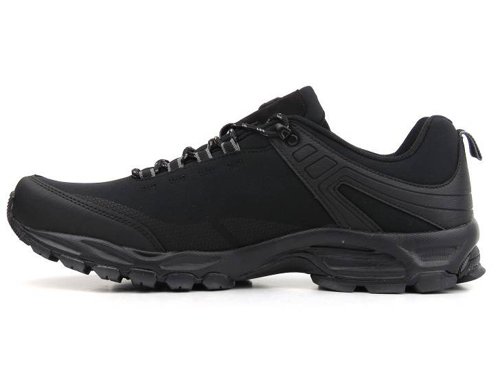 Trekkingi męskie z tkaniną softshell - AMERICAN CLUB WT82/22, czarne (duże rozmiary 47-49)