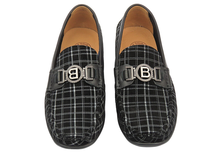 Wysokogatunkowe mokasyny męskie czarne JOHN DOUBARE 4D01-5-S21/B1
