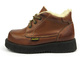 Skórzane trzewiki dziecięce z grubą wełną - Helios 207W, brązowe