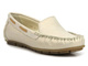 Wygodne, skórzane mokasyny damskie - HELIOS Komfort 398, złote