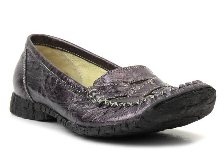 Mokasyny damskie - HELIOS Komfort 666, fioletowe