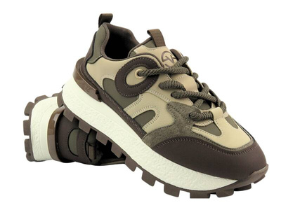 Sportowe buty damskie  - VINCEZA 66710, brazowe